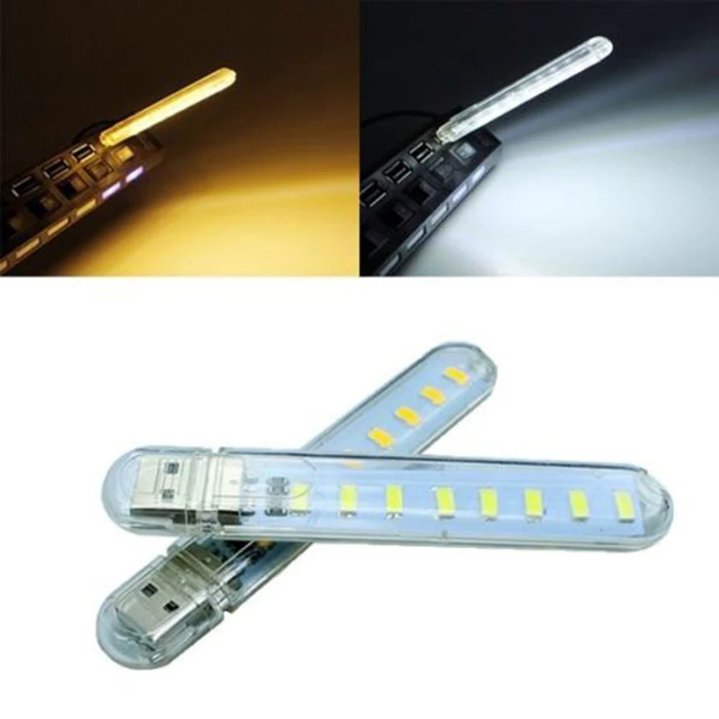 

USB Led Lamp Mini Portable Bright Book Light With 8 Leds Reading Lamp For Power Bank PC Laptop Luminaria Emergency Night Lights