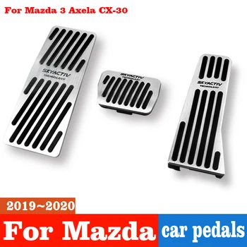 

Car Accelerator Brake Clutch Pedal Footrest Pedal Plate Cover For Mazda 3 Axela CX-30 2019 2020 Accessories