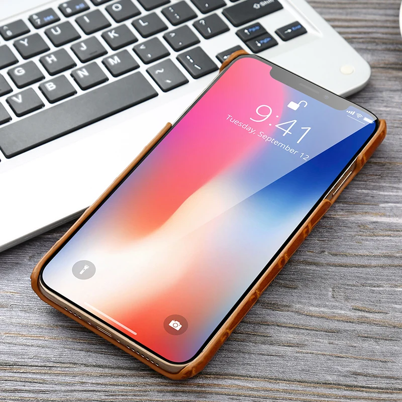 BuzzLee для iPhone Xs Max XR X 8 Plus 7 Plus из натуральной кожи с бамбуковым узором задняя крышка для телефона с ремешком