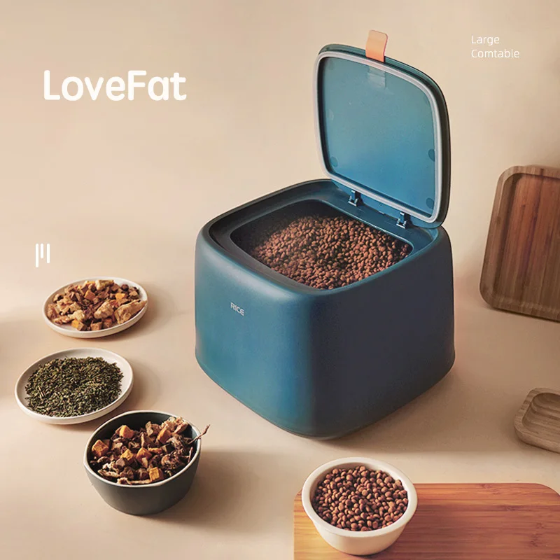 

Pets Dog Cat Food Storage Container Dry Food Dispenser Puppy Dog Feeder Portable Food Container Feeder Pet supplies