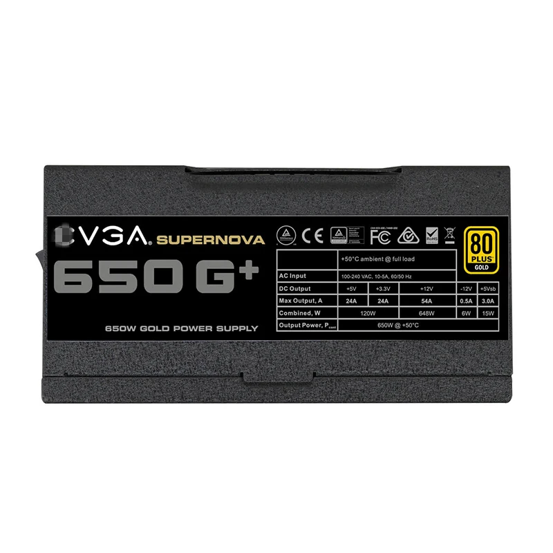Блок питания для EVGA с полным модулем 80PLUS Gold Game Mute power supply 750 W/650 W power supply 750G+ 650G