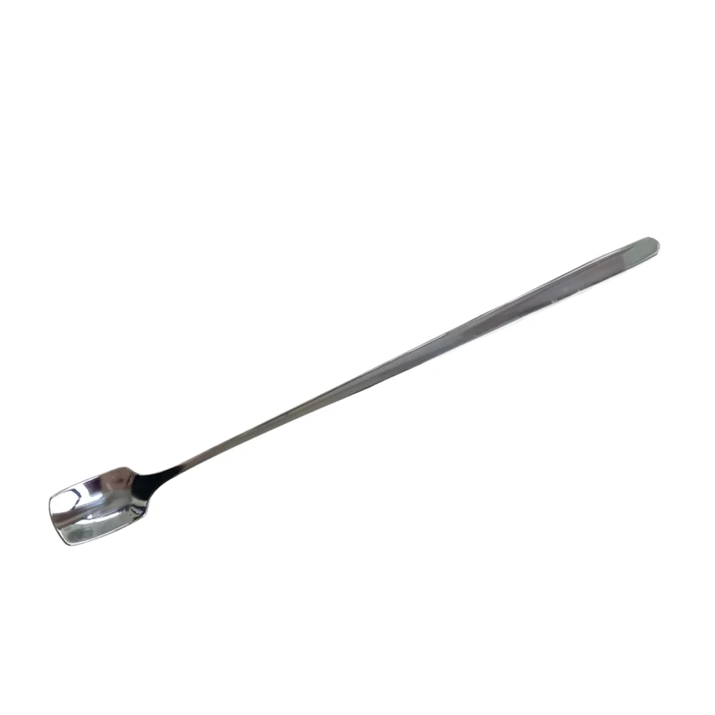 Stainless Steel Long Handle Stirring Mixing Spoon Coffee Spoon Square Spoons