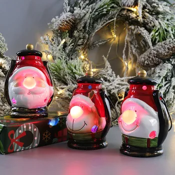 

2PCS Christmas Decorations Night Light LED Christmas Wind Lantern Ornaments christmas decorations for home christmas decorations