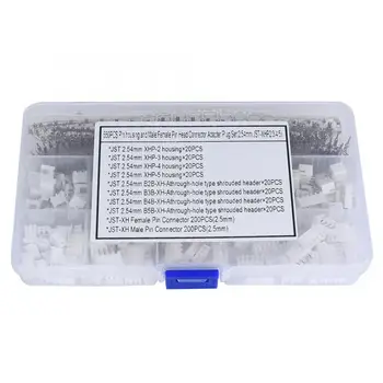 

Pin Housing 560Pcs Pin Connector Housing Shrouded Header Replacement Kits Compatible with JST-XHP