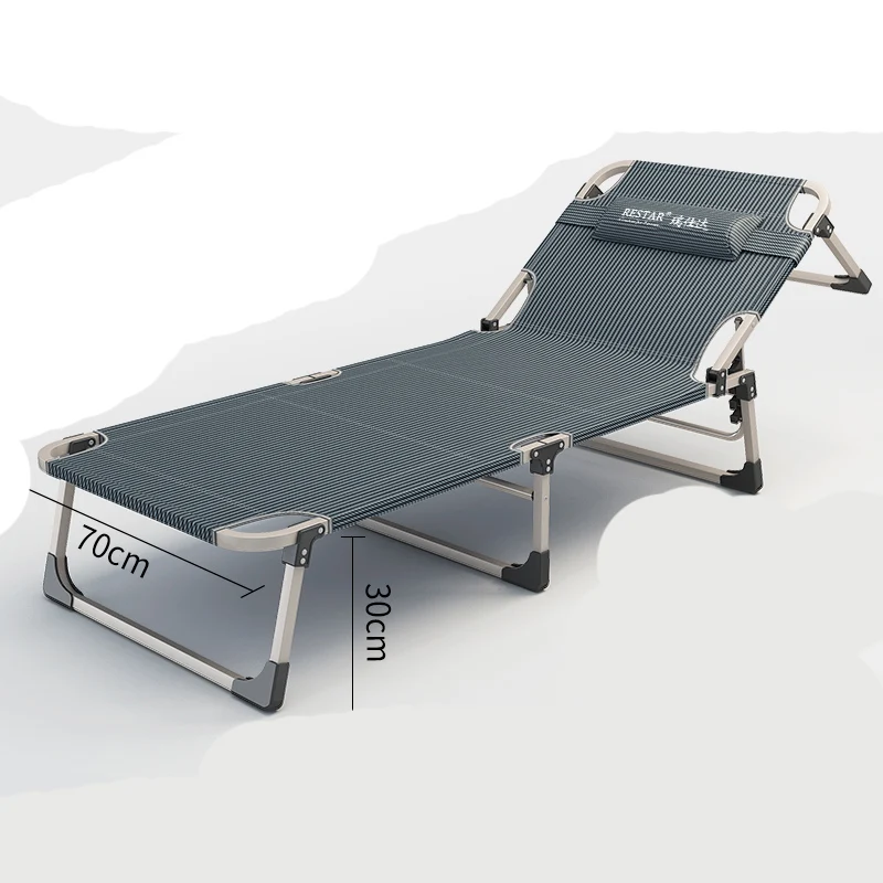 

Multifunctional Folding Bed Single Office Nap Bed Lunch Break Recliner Home Escort Portable Camp Bed