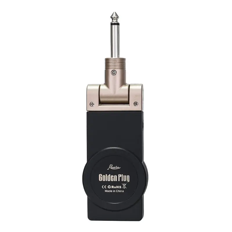 Rowin WS-20 2.4G Wireless Guitar System Rechargeable Lithium Battery Transmitter Receiver 30 Meters Transmission Range 3 colors - Цвет: BLACK