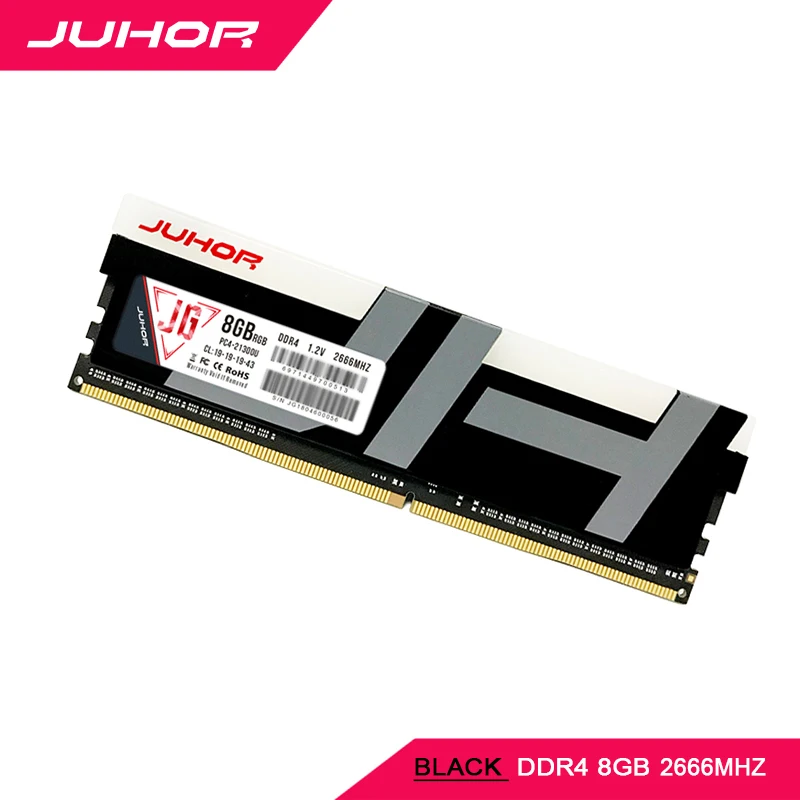  JUHOR ddr4 in RAMS 8gb Desktop Memory with Heat udimm 2666mhz 3000mhz PC RAM 1.2V New dimm Ship mem