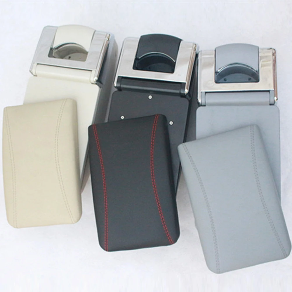 

Universal Luxury Armrest Car Arm Rest Center Console Rotatable Storage Box without Punching