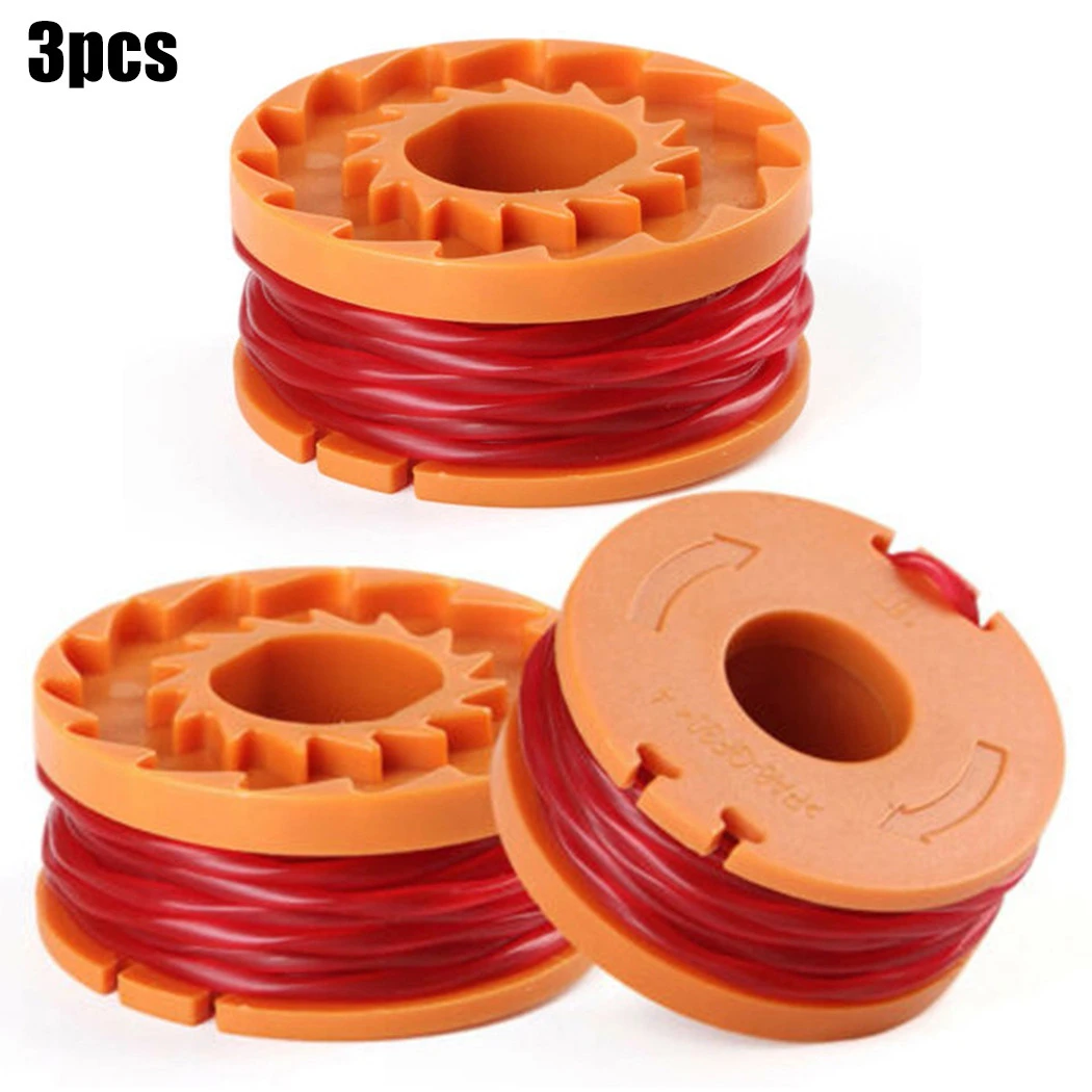 3Pcs Trimmer Spool Line WX150 For Worx WG 150 151 152 McGregor MET2523 MCT 1825 2X1825 Mac Allister MGTP 18Li Qualcast 18v Accs gloves for thorns