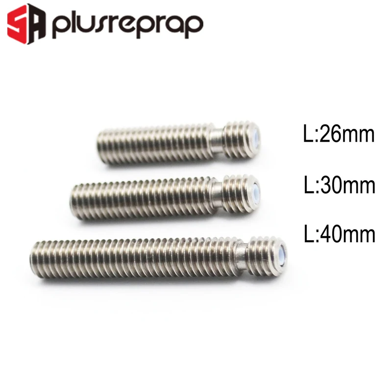 Горло Mk8 M6 26/30/40 мм длина с трубкой из ПТФЭ внутри для экструдера филаментом 1 75