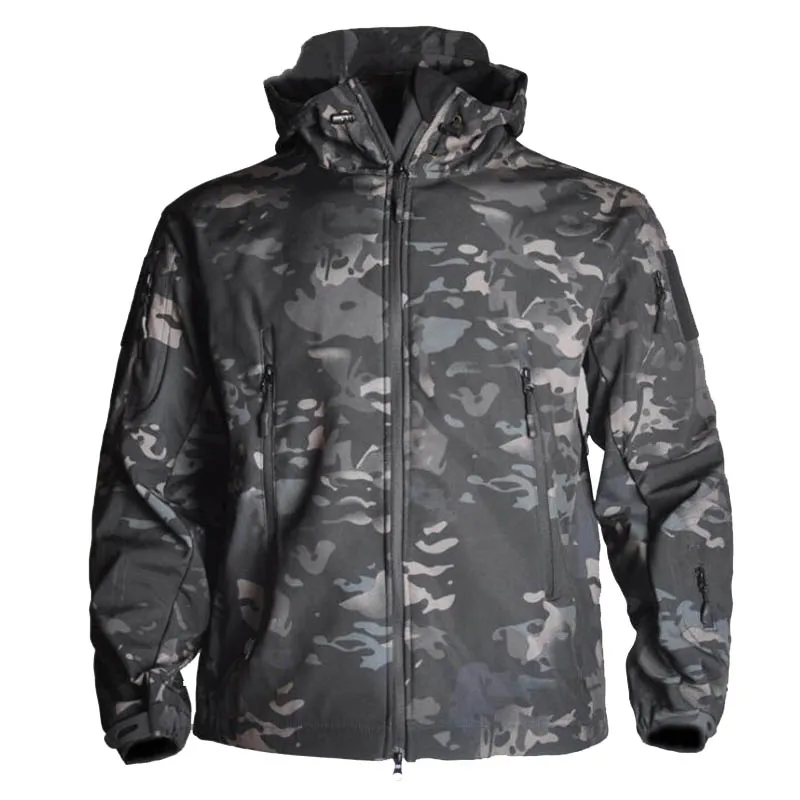 TAD Waterproof Softshell Tactical Jacket Outdoor Sport Windbreaker Men Winter Fleece Jacket Hunting Jacket