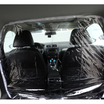 

Full Surround Protective Cover Car Taxi Isolation Film Plastic Net Cab Front and Rear Row for Driver and Passenger Protection