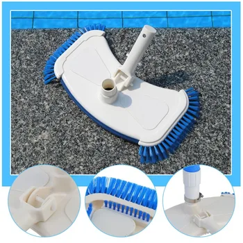 

Portable Swimming Pool Floor Cleaner Set Durable Pool Sucking Brushes Vacuum Cleaner With 7M Hose Lightweight Wall Brush