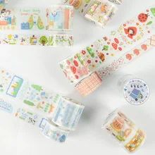 2 pcs/lot Kwaii Girl Collage Series Kawaii Japanese Handbook Decorative Washi tape Set Masking Tape School Supplies Stationery