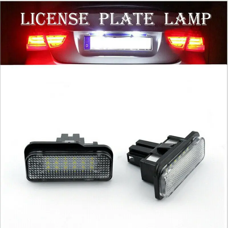 Car Special License Plate Light LED License Number Plate Light Fit Audi A3 A4 A6 A8 B6 B7 S3 S6 Q7 CAR043