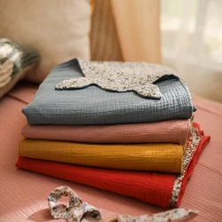 120*120cm Baby Cotton Blanket Newborn Muslin Swaddle Wrap Cover Infant Bedding Toddler Crib Bed Stroller Blanket Bathing Towel 