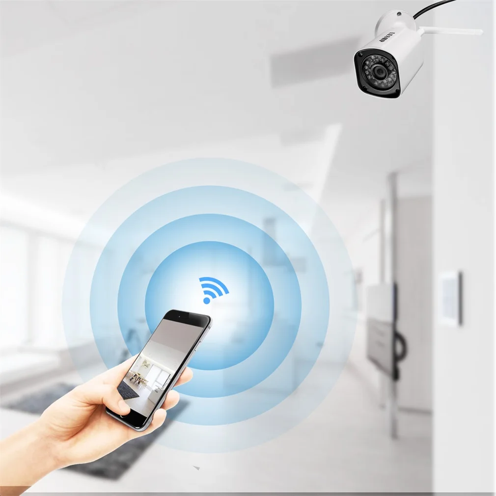 

LESHP Durable H.264 1.0 MP1280X720 HD WIFI Security Mini IP IR Bullet Camera SN-IPC-4007FSW10 Network Surveillance Camera