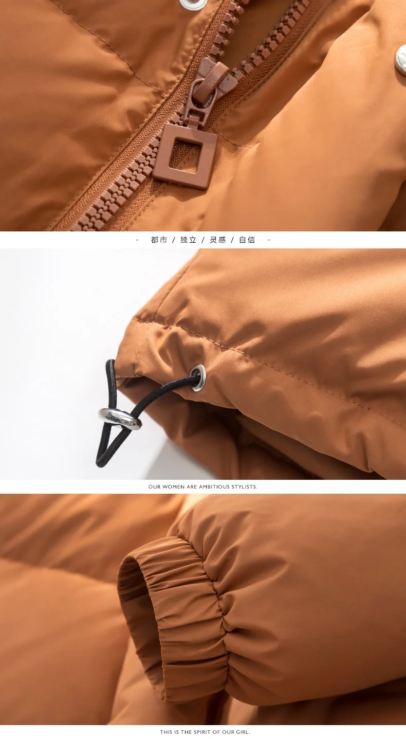 White duck down jacket female in 's new fashion coat in the fall and winter of long