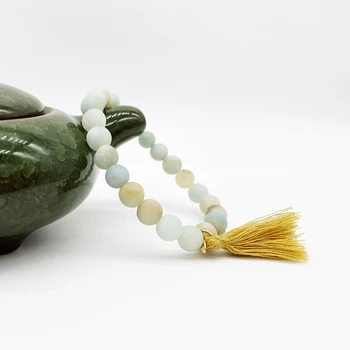 

Wholesale Women Bracelet Natural amazonite Bead Bracelet tassel Bracelets Jewelry gift 50pcs/lot +free Shipping