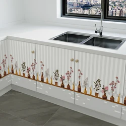 Kitchen Wallpapers Self-Adhesive Vinyl Waterproof Oil-Proof And High-Temperature Home Decor Cabinet Kitchen Desktop Wall Sticker