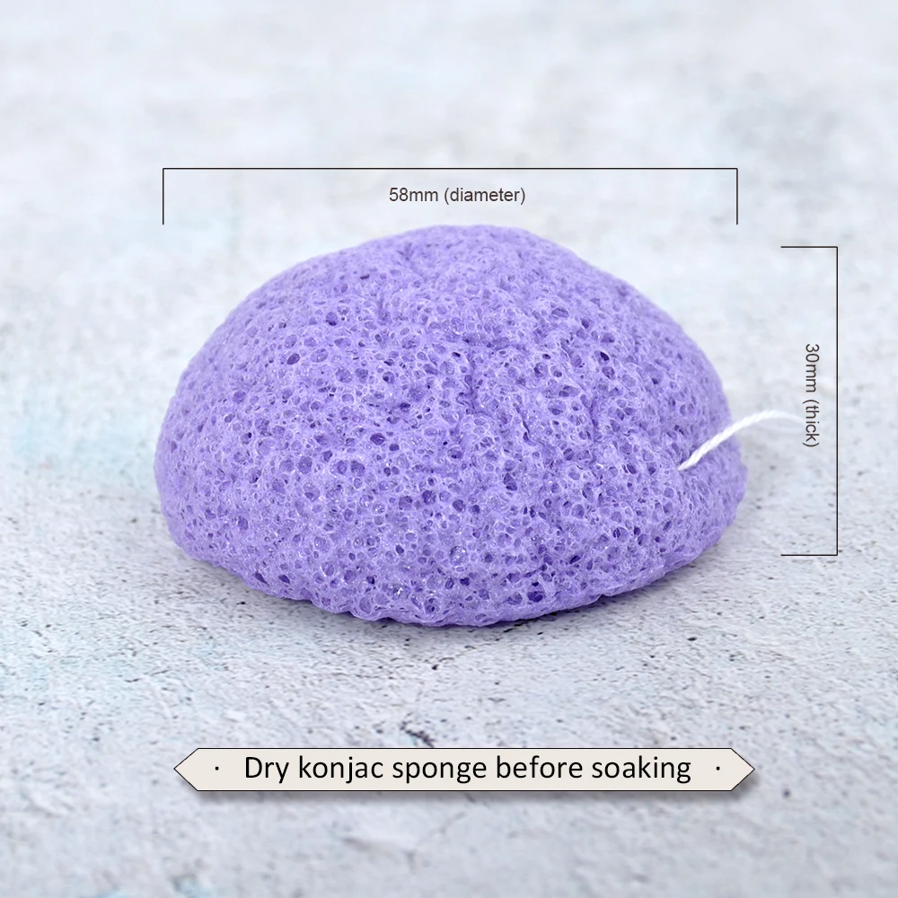 Exfoliator Cleanse Konjac Sponge Natural Konjac Konnyaku Puff Face Wash Cleaning Sponge Esponja Maquiagem Makeup Konjac