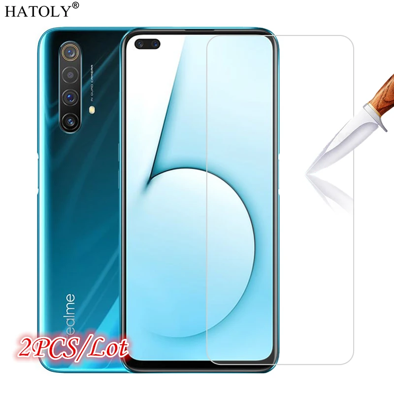 2 шт стекло на Realme X50 5G Закаленное для Oppo Защитная пленка экрана телефона HD
