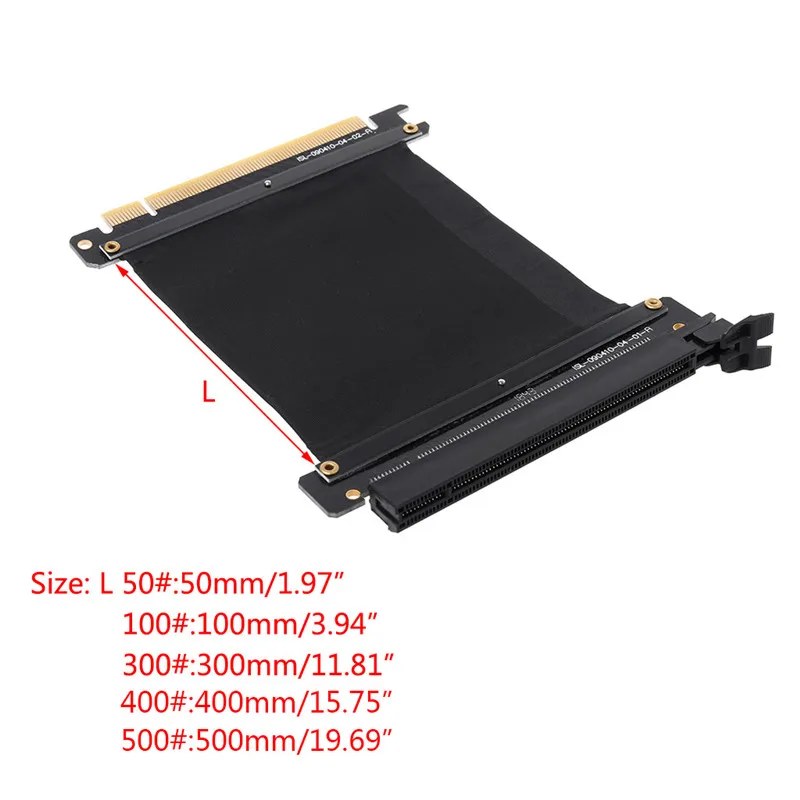 5/10/30/40/50cm High Speed PC Graphics Cards PCI Express 3.0 16x Flexible Cable Riser Card Extension Port Adapter for GPU