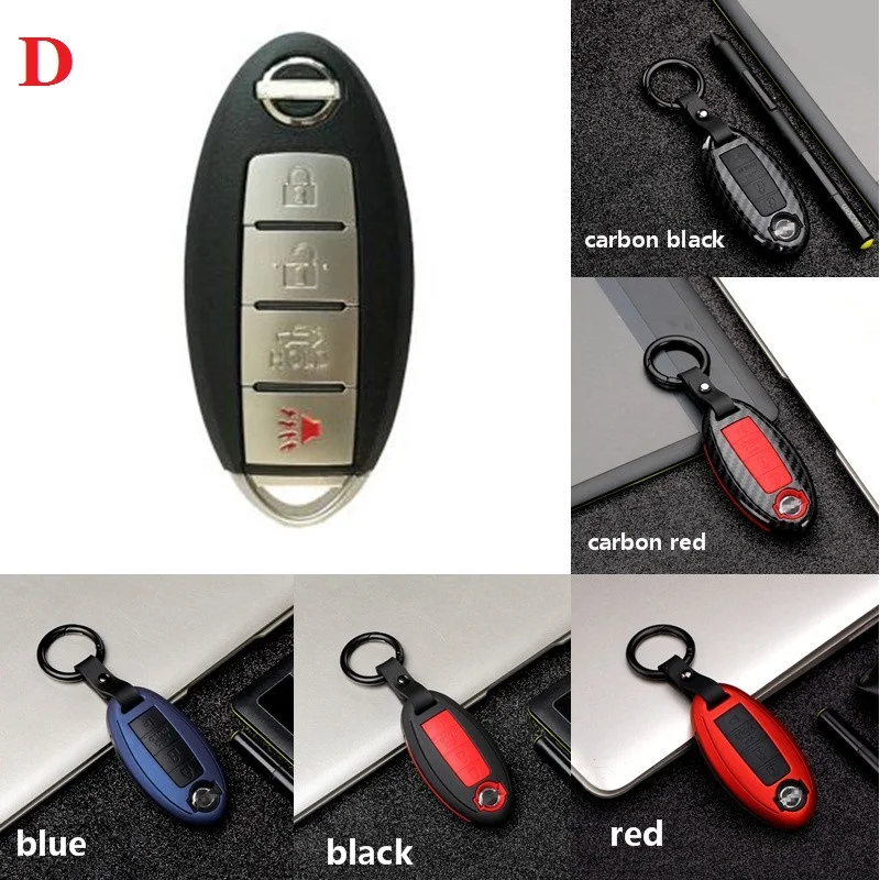 ABS пластиковый чехол для ключей автомобиля для Nissan 370Z Altima GT R Maxima Murano Rogue Sentra Auto KeyShell