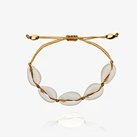 Moda раковина Каури joyeria pulseras для женщин delicalado цвет Оро фарет carcasa encontrar pulsera hecha a mano для женщин al - Окраска металла: 15
