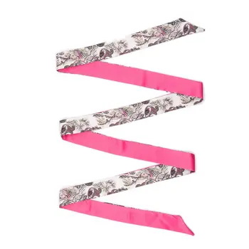 

63" Women Neck Skinny Scarf Head Wrap Chiffon Long Slim Tie Band Waist Ribbon Purse Handle Wraps Bandeau Scarves for Bag