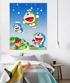 

[Self-Adhesive] 3D Doraemon 284 Japan Anime Wall Stickers Mural Decal Wall Murals AJ WALLPAPER Belly