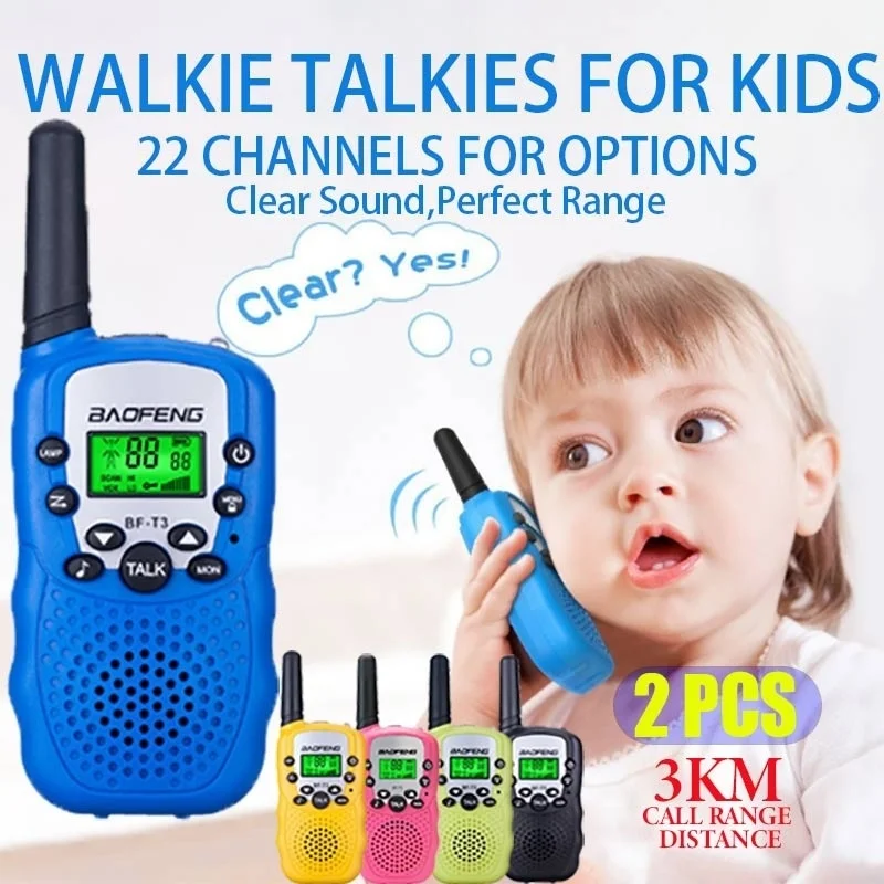 Baofeng BF-T3 рации для детей Детские портативные рации игрушки 22 канала FRS/GMRS двухстороннее радио трансивер дети мини