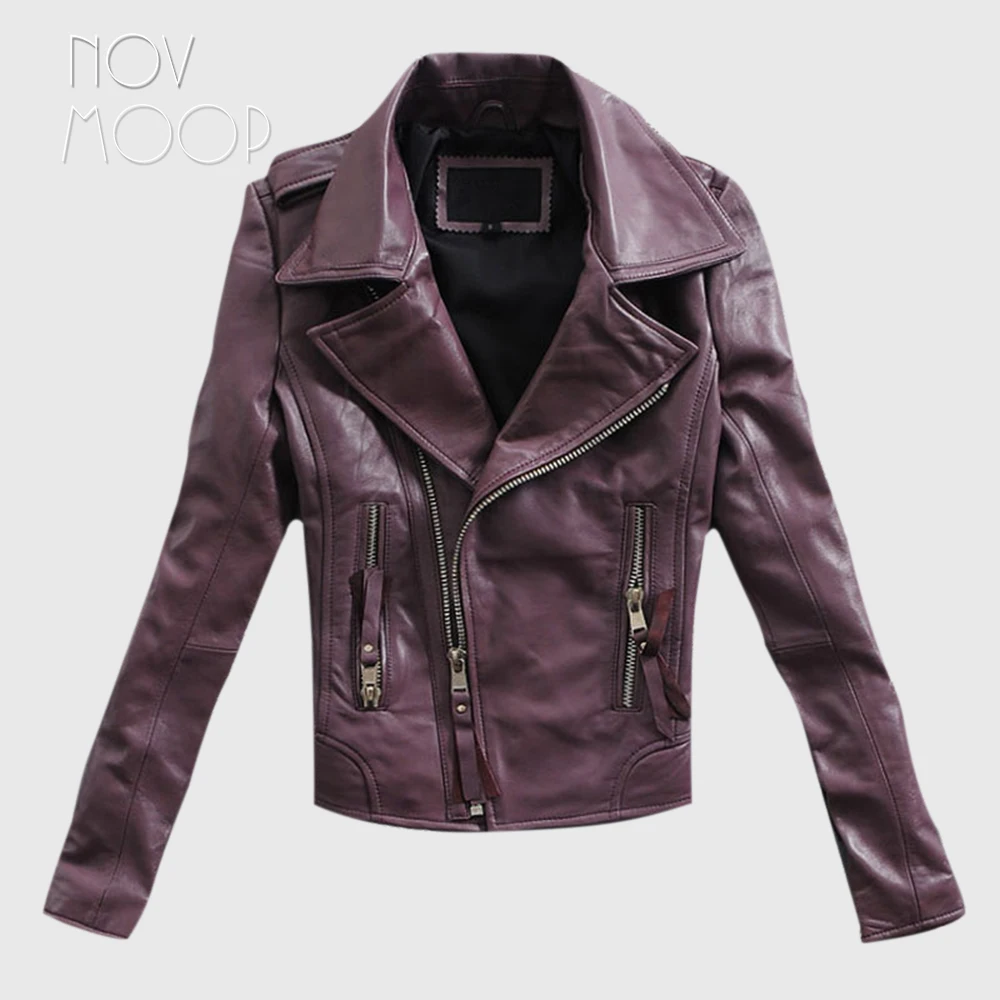Куртки из натуральной кожи, 3 цвета, Женская мотоциклетная куртка из овчины, верхняя одежда giacca jaqueta de couro chaqueta mujer LT195