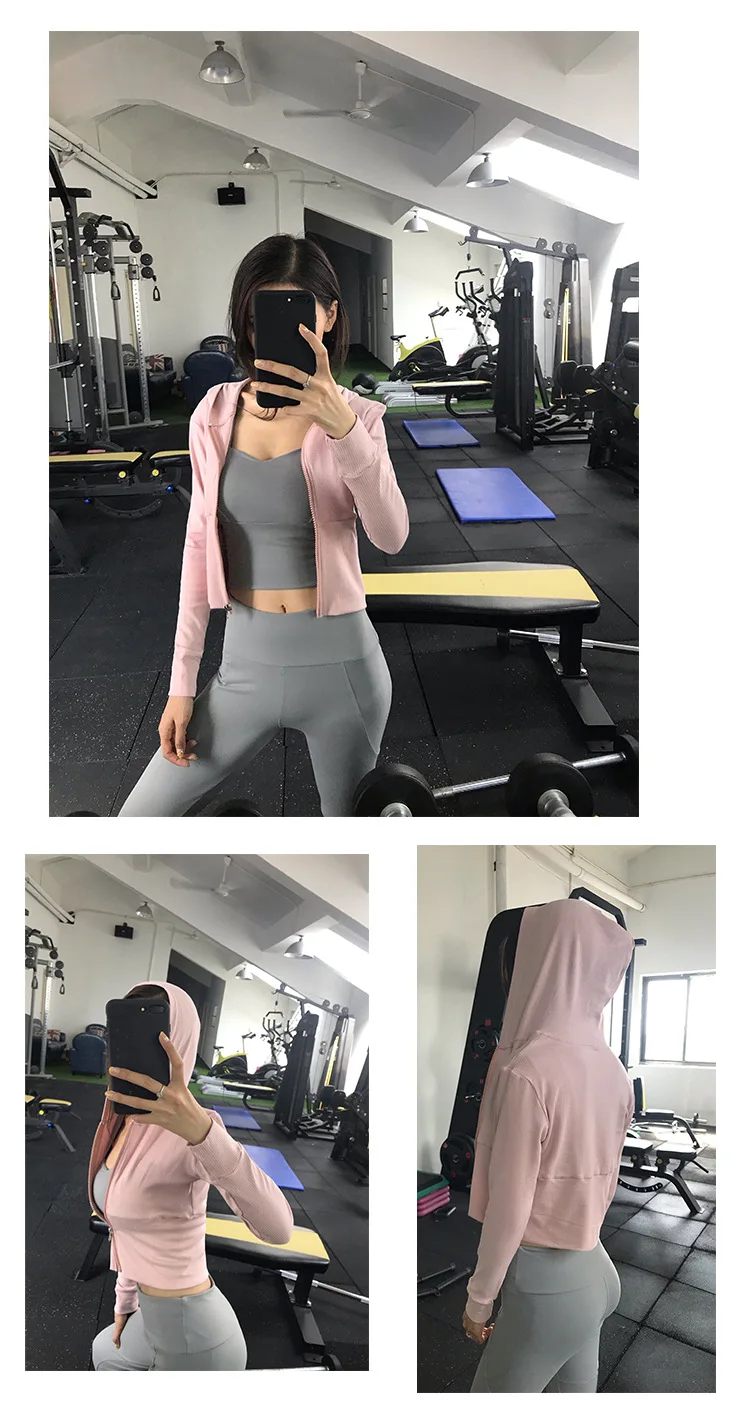 Conjunto de sin costuras para mujer, trajes deportivos, pauno de gimnasio, camisas de manga larga para y, cintura alta, l
