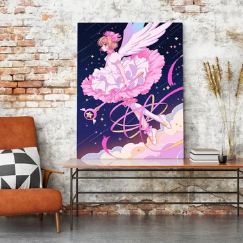

Home Decor Prints HD Card Captor Sakura Anime Character Painting Pictures Wall Art Modular Canvas Modern Poster For Living Room