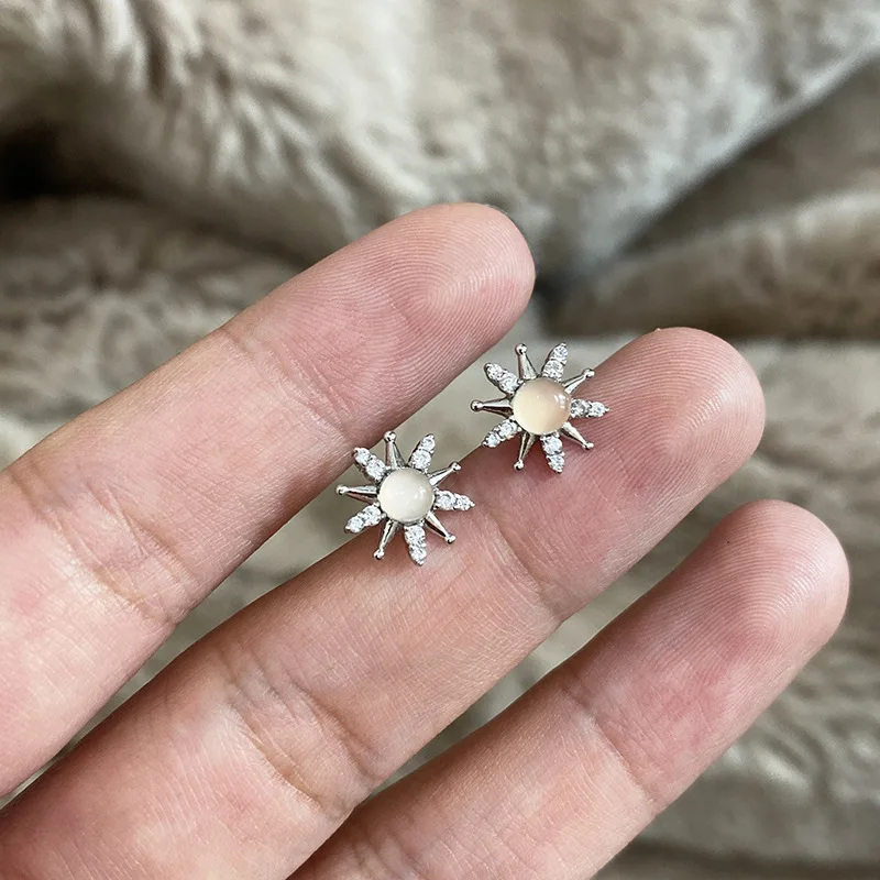 925 Sterling Silver Simple Pavé Crystal Star Stud Earrings Women Temperament Goddess Dress Jewelry Accessories Girlfriend Gift - Image 6