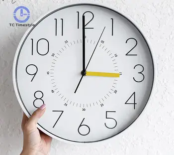 

Wall Clock Round Nordic Style Modern Minimalist Silent Clock Living Room Bedroom Clock Wall Hanging Table Wall Decoration Gift
