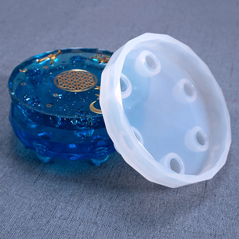 DIY ASHTRAY CIGARETTE Mold Cup Pad Resin Casting Silicone Round Ashtray Decoration Accessories Storage Rack SQ0173 | Дом и сад