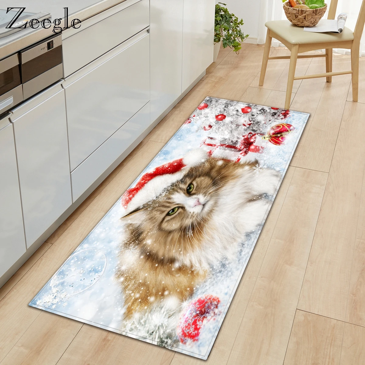 Zeegle Rugs and Carpets for Home Living Room Anti-slip Kitchen Carpet Bathroom Doormat Shower Mat Washable Hallway Floor Rug