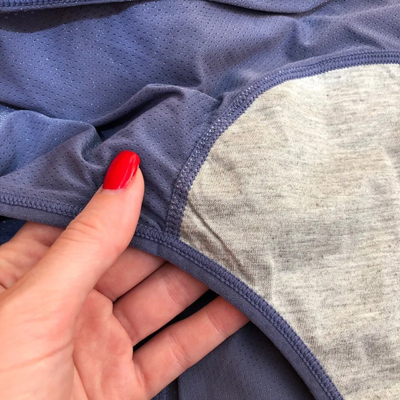 Sexy Cotton High Waist Women's Underpants Period Panties Leakproof Women  Underwear Large Size Physiological Pants Waterproof Bri