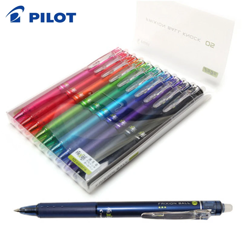 Pilot frixion стираемая гелевая ручка LFBK-23EF 10 видов цветов комплект 0,5 мм трения руб стираемая ручка для школы письменная работа в офисе канцелярских принадлежностей