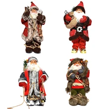Ano novo 2022 decorações de natal para casa altura 30cm papai noel boneca presentes das crianças ornamentos janela doce navidad boneca