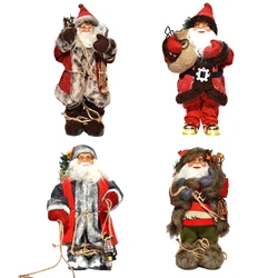 Poupée père noël, nouvel an 2022, décorations pour la maison, hauteur 30cm, cadeaux pour enfants, ornements de fenêtre 