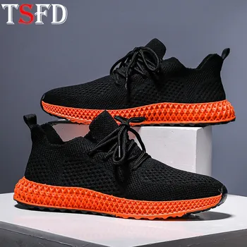 

Plus Size Trainers Men Shoes Sport Breathable Running Sneakers Slip-on Men's Sports Shoe Black Sock Shoe Summer Man Footwear V12