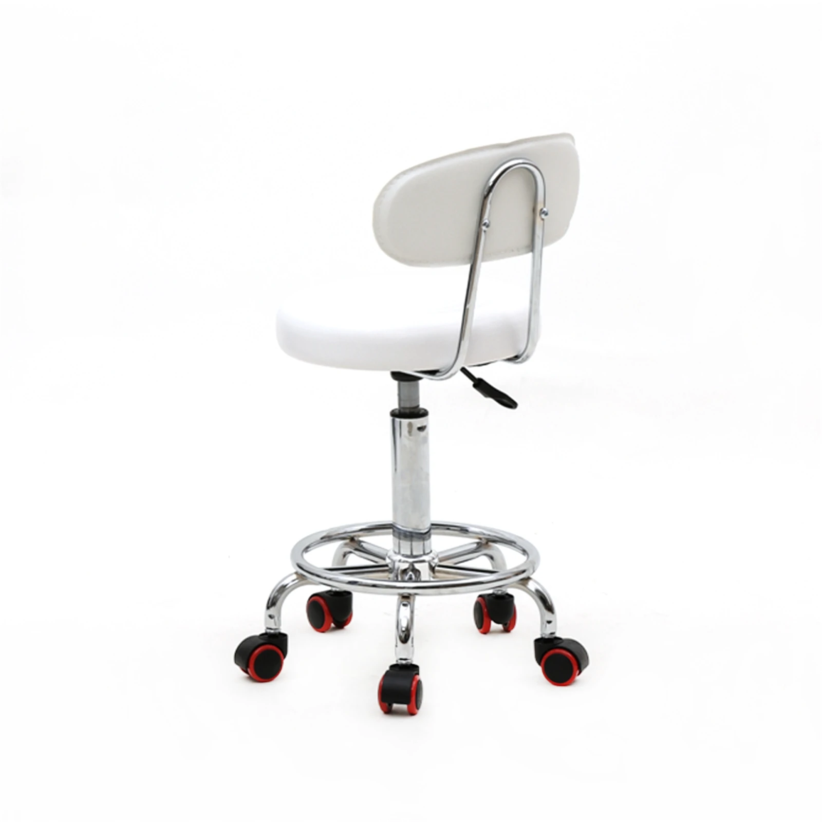 Hot Sales Two Colors Round Shape Adjustable Salon Stool  Lift Stool  Swivel Stool Spa Tattoo Facial Massage Salon Furniture