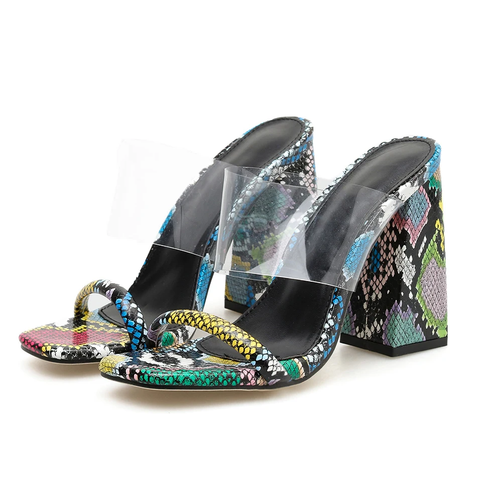 High Heel Slide Sandals 9