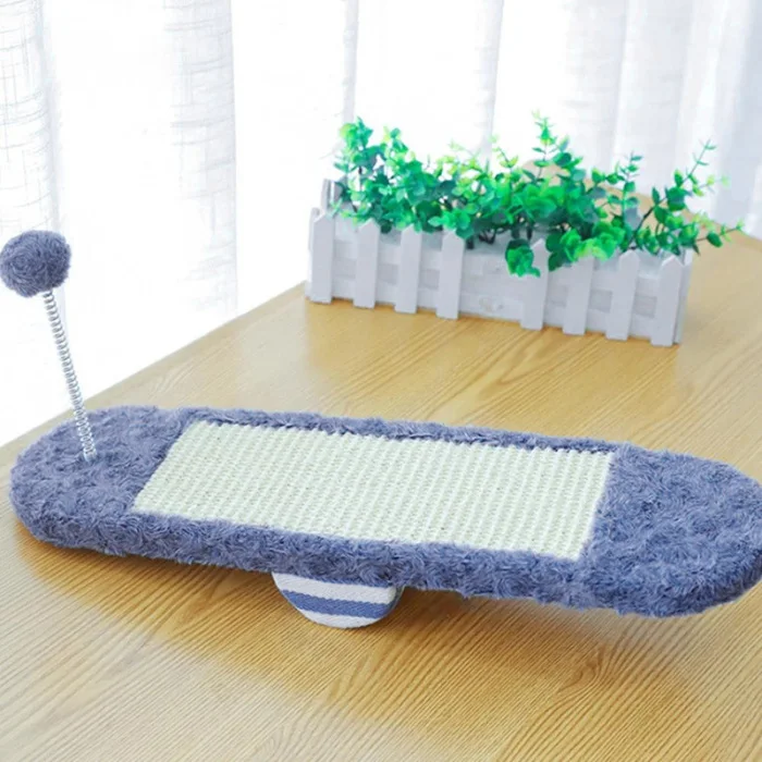 New Kitten Scratching Board Seesaw Pet Claw Board Sisal Wear Resistant Pet Toy NE
