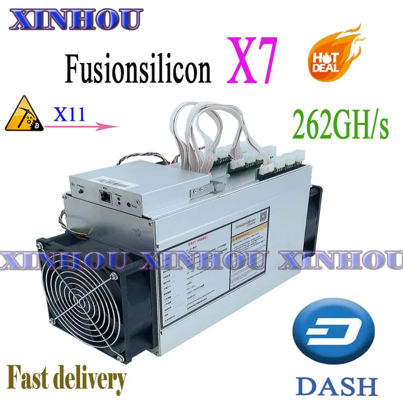 Тире шахтерная микросхема FusionSilicon X7 262GH/S X11 Майнер тире монет добыча лучше чем