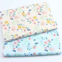 160 см* 50 см желтый синий цветочный из хлопчатобумажной ткани постельные принадлежности стеганая одежда платье Лоскутная Ткань Дети ручной работы Шторы Декор ткань