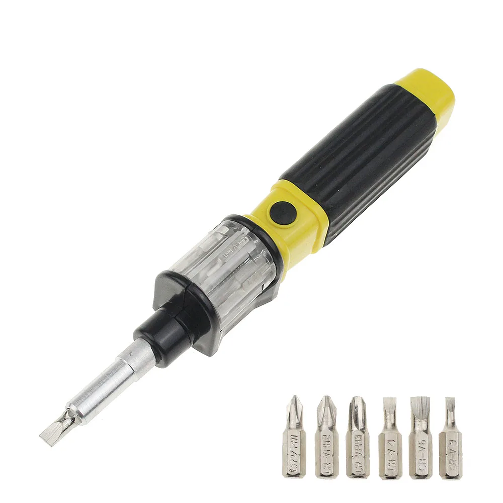 

6in1 360 Degree Twist Flexible Screwdriver Bit Precision Screwdriver Screws DIY Repair Hand Tool